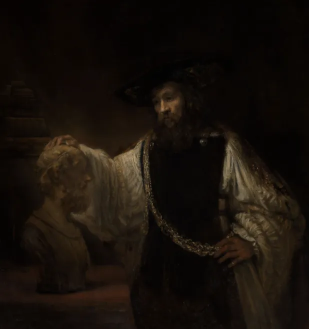 Rembrandt's painting Aristotle with a Bust of Homer Rembrandt's painting Aristotle with a Bust of Homer