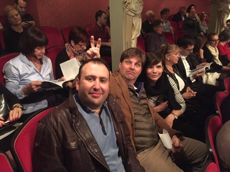 Vitaliy Katsenelson, Guy Spier, and Lori (Guy's wife) at the Zurich Opera House, 2015